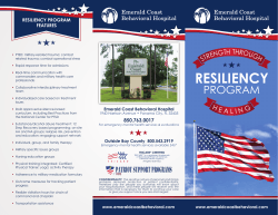 Military Resiliency Brochure - Emerald Coast Behavioral Hospital
