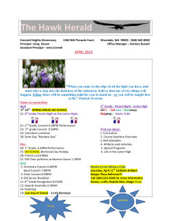April 2015 Newsletter - Emerald Heights Elementary School
