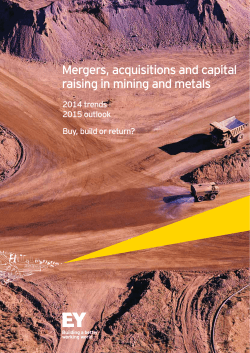 Mergers, acquisitions and capital raising in mining and metals