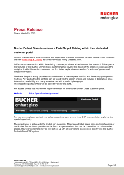 Press Release - Emhart Glass