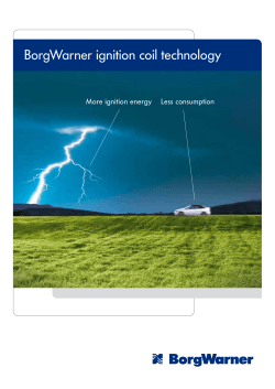 Brochure Â»BorgWarner Ignition Coil Technology