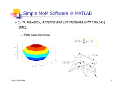 Simple MoM Software in MATLAB
