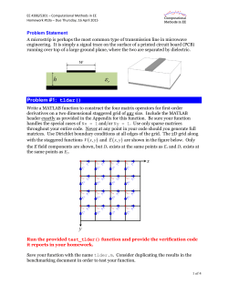 Homework 10a -- TLDER and Build Microstrip - EM Lab