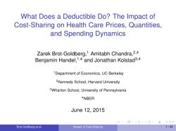 The Impact of Cost-Sharing on Health Care Prices, Quantities, and