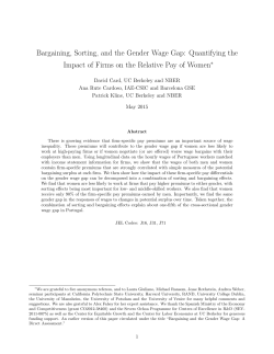 Bargaining, Sorting, and the Gender Wage Gap: Quantifying the