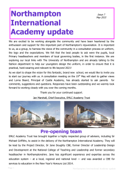 May 2015 newsletter - EMLC Academy Trust