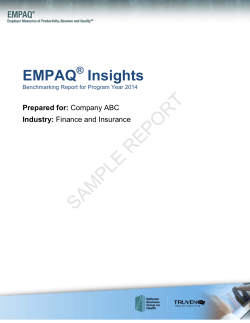 EMPAQ Â® Sample Report
