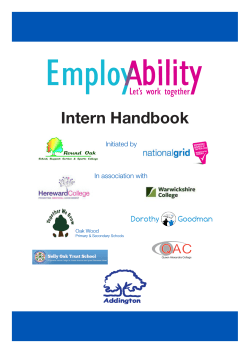 Intern Handbook - EmployAbility â Let`s work together