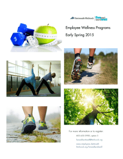 Early Spring Employee Wellness Programs at DHMC