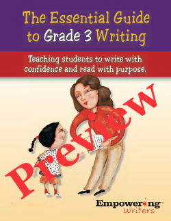 Grade 3 Preview - Empowering Writers