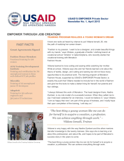 USAID EMPOWER Private Sector Newsletter 01