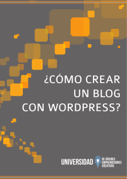 Como crear un Blog en Word press