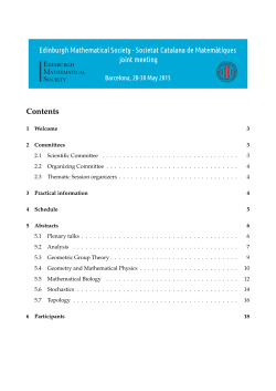 Contents - emsscm2015 - Institut d`Estudis Catalans