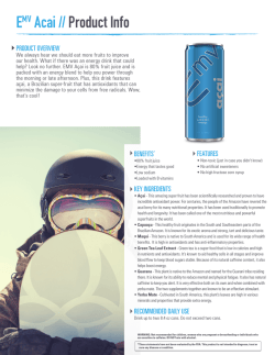 A&Atilde;&sect;ai Product Information