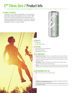 Citrus Zero Product Information