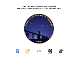 XXV Encuentro Nacional de AstronomÃ­a, 2015