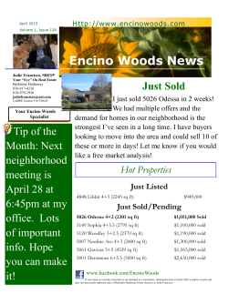 Newsletter - Encinowoods.com