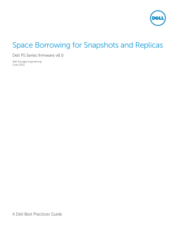 Space Borrowing for Snapshots and Replicas