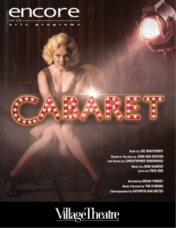 Cabaret, Encore Arts Seattle