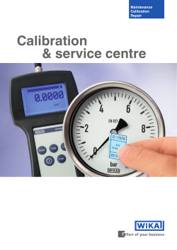 Calibration & service centre
