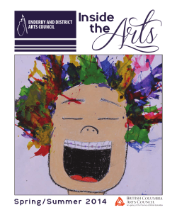 Inside the - Enderby & District Arts Council