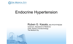 Endocrine Hypertension by Dr. Ruben Kasala
