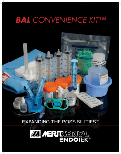 BAL CONVENIENCE KITâ¢ - Merit Medical Endotek