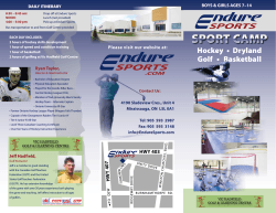 SPORT CAMP - Endure Sports Management