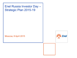 Enel Russia Investor Day â Business Plan 2015-19