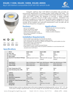 BigE LED Direct Plug in - EGLED-115SN