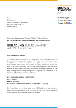 Einladung_Podiumsdiskussion - BÃ¼rgerenergiewende Augsburg