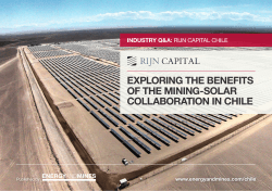 Solar for Chilean Mines - insight from Rijn Capital