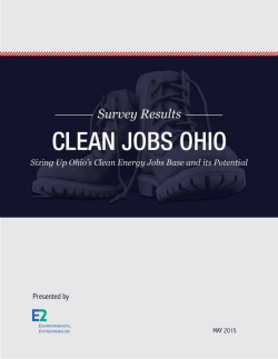 Clean Jobs Ohio Report - Environmental Entrepreneurs