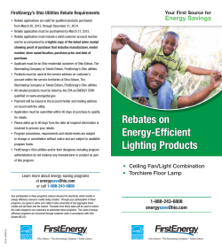 Rebates on Energy-Efficient Lighting Products
