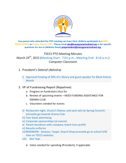 TEECS PTO Meeting Minutes March 24th, 2015 (Meeting Start: 7:01