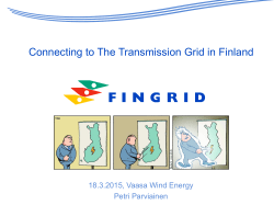 Connecting to The Transmission Grid in Finland