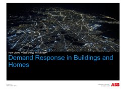 Demand Response at Buildings
