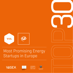 TOP30 most promising energy startups in Europe 2015