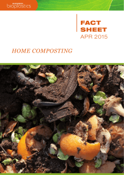 FACT SHEET HOME COMPOSTING