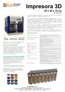 Impresora 3D AiO da vinci 2-2015