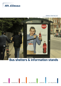 Bus shelters & information stands