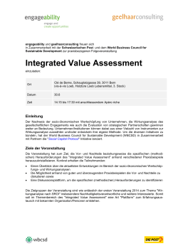 Integrated Value Assessment
