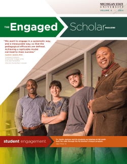 Volume 9  - The Engaged Scholar Magazine