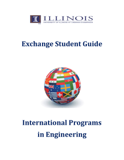 Exchange Student Guide - College of Engineering