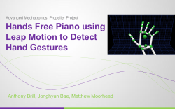 Hands Free Piano using Leap Motion to Detect Hand Gestures
