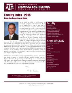 Faculty Index | 2015