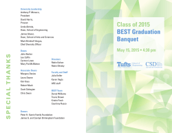 Class of 2015 BEST Graduation Banquet