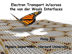 Electron Transport in/across the van der Waals Interfaces