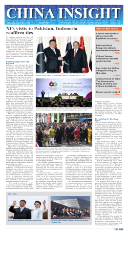 Xi`s visits to Pakistan, Indonesia reaffirm ties