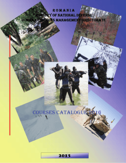 Course - Ministry of National Defence